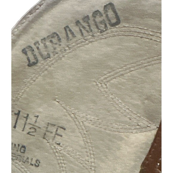 Durango TR764 Leather Brown Western Cowboy Boots Men's 11.5 EE - Picture 5 of 6